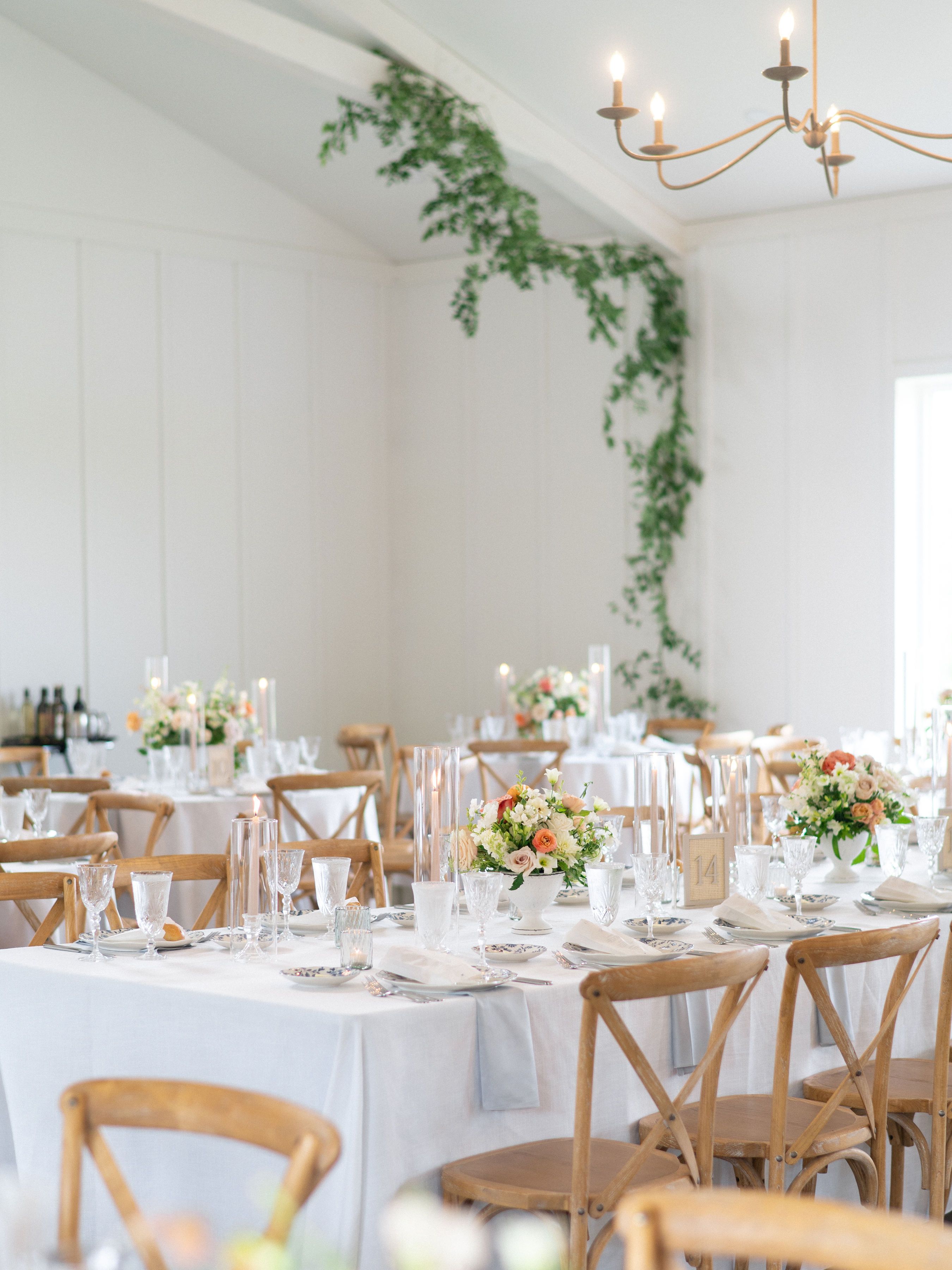 greenery drapes wedding