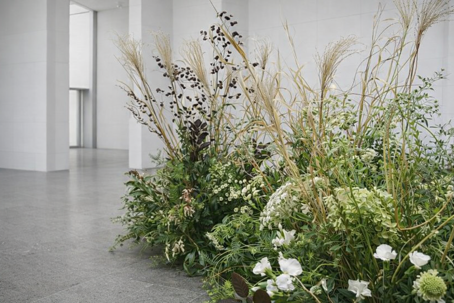 prairie styled florals at the museum