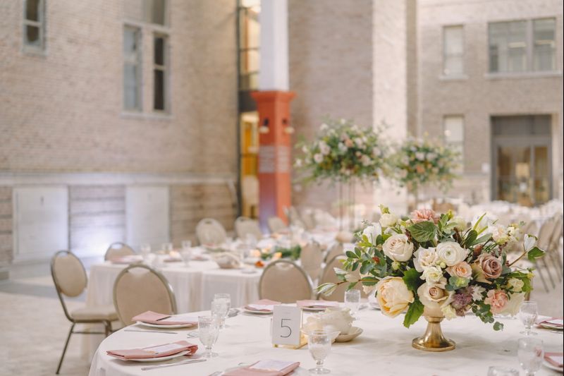 St. Charles Preparatory Wedding Venue Flowers