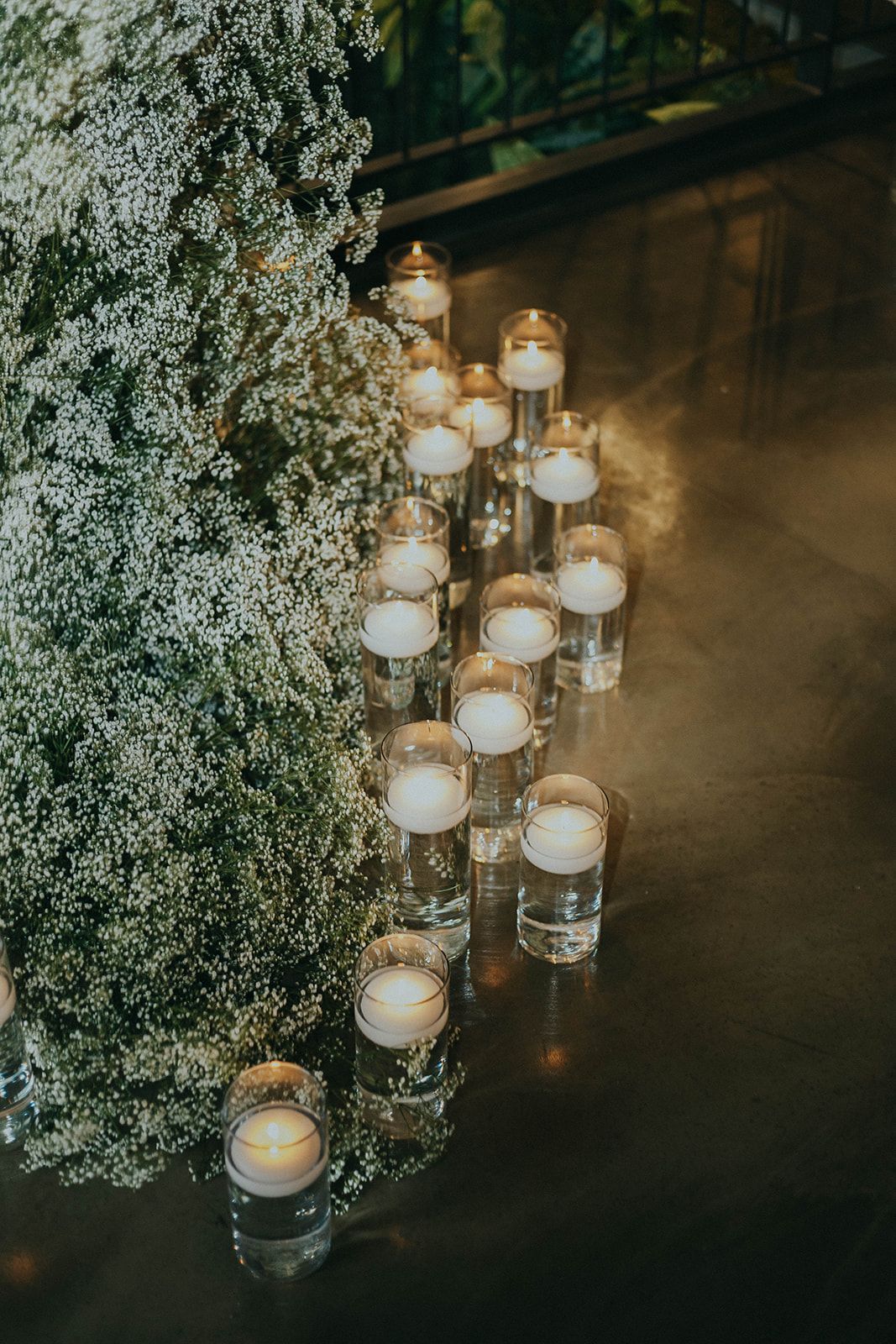 candlelight at wedding at Post 4