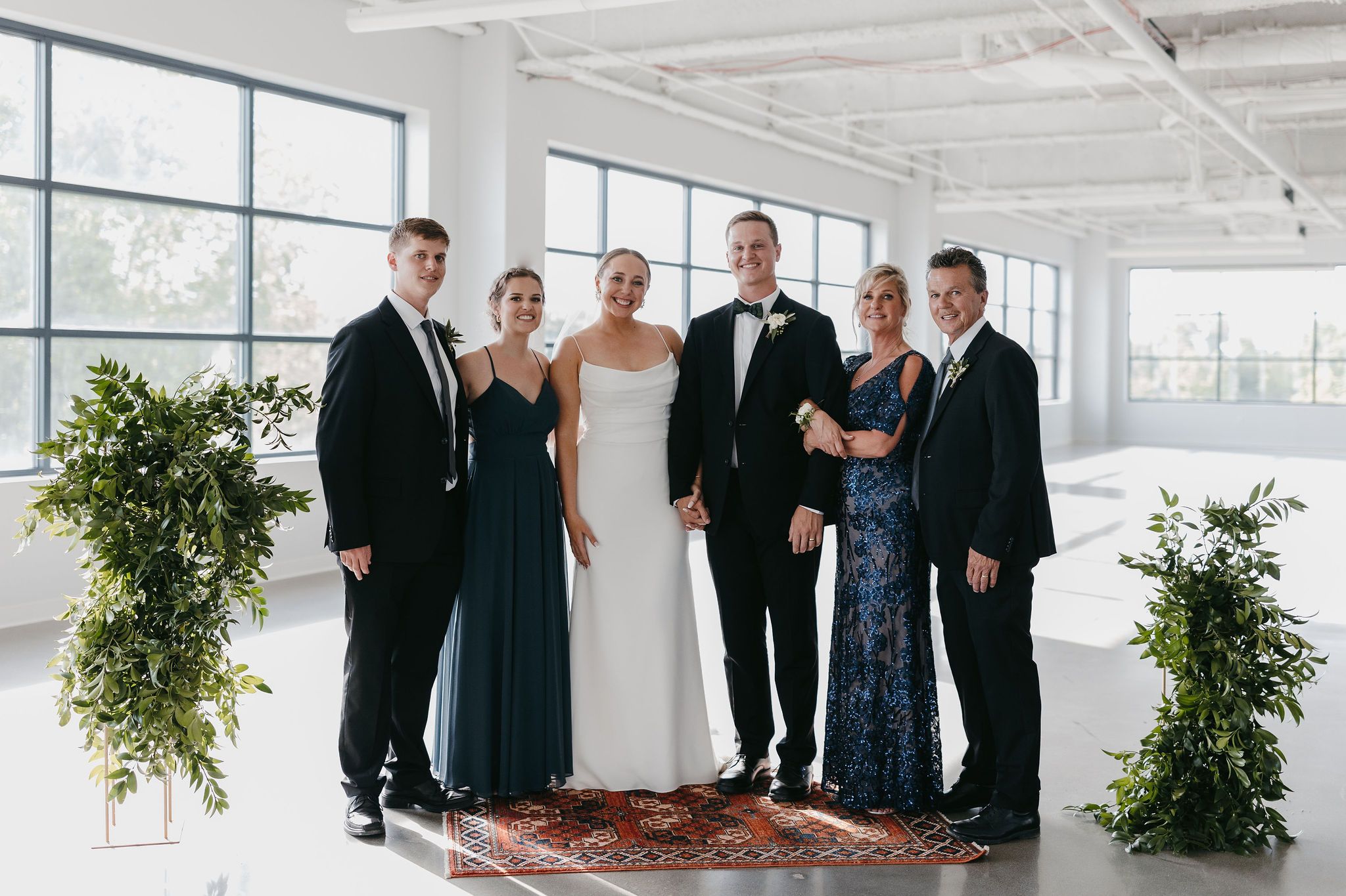 modern greenery wedding columbus ohio florist