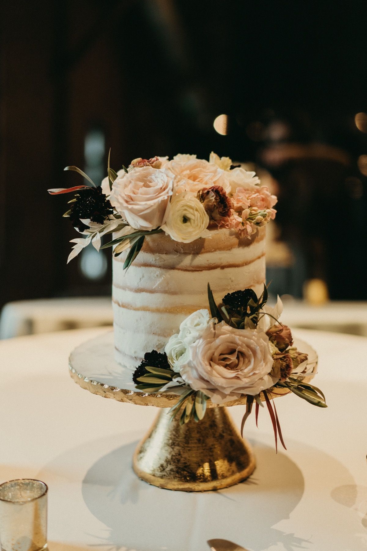 high line car house wedding cake flowers
