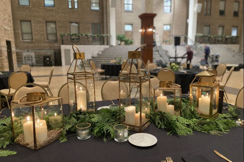 Pottery Barn Lanterns St. Charles Wedding Decor