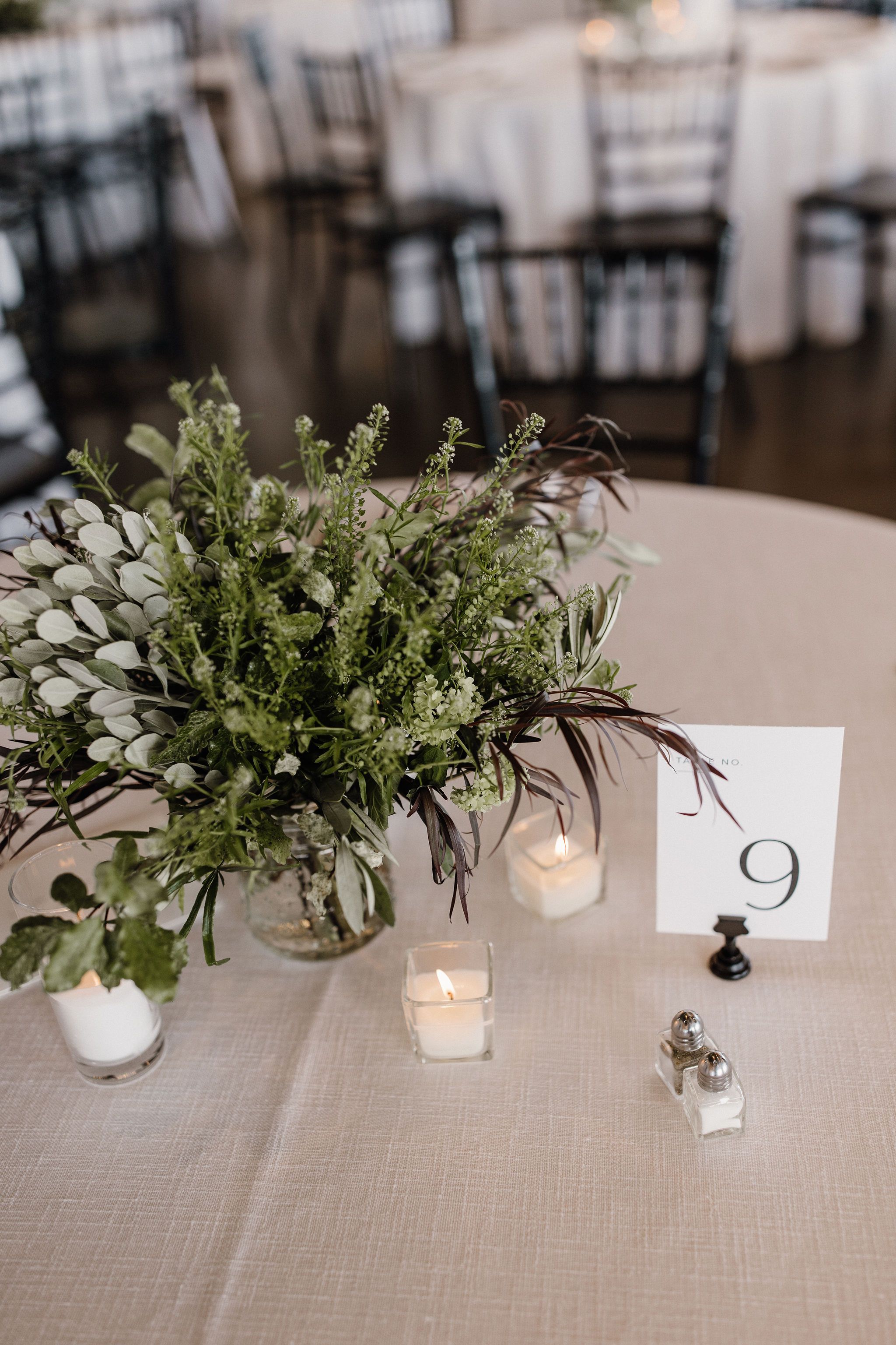 unique and affordable greenery centerpiece