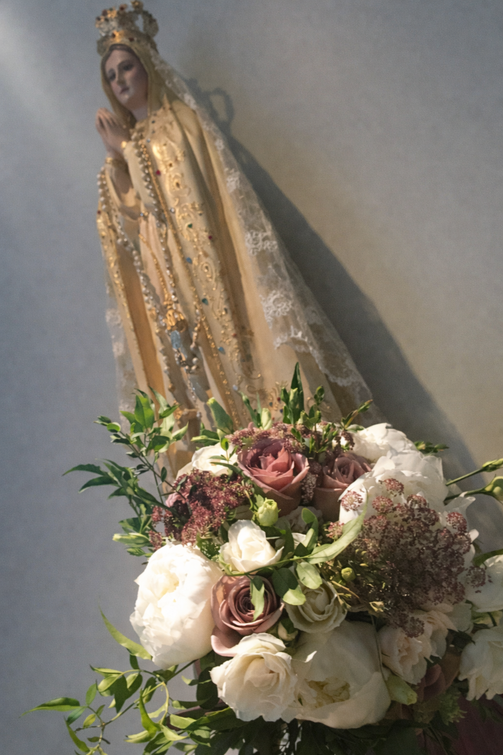 St. Brigid of Kildare Dublin Ohio wedding florist bridal bouquet