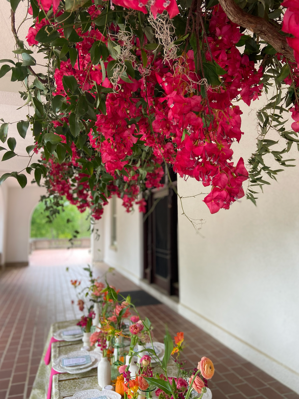 Hanging Floral Installation Ohio Wedding