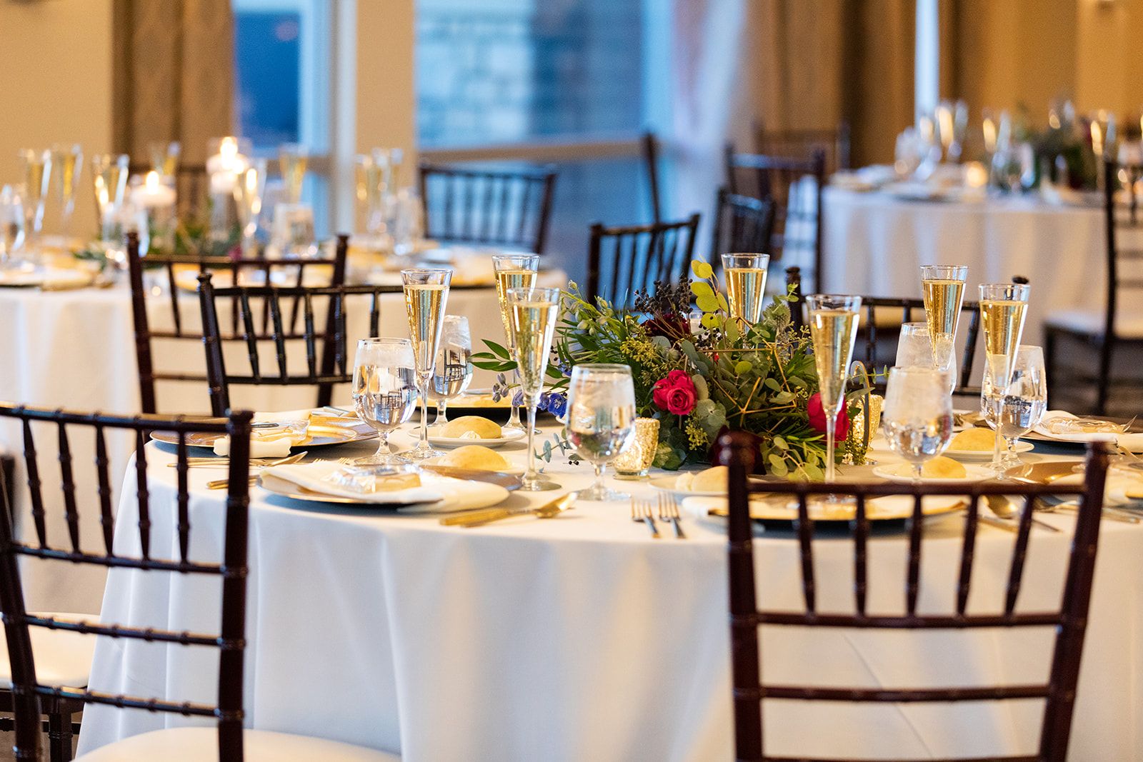 short centerpiece geometric wedding columbus ohio