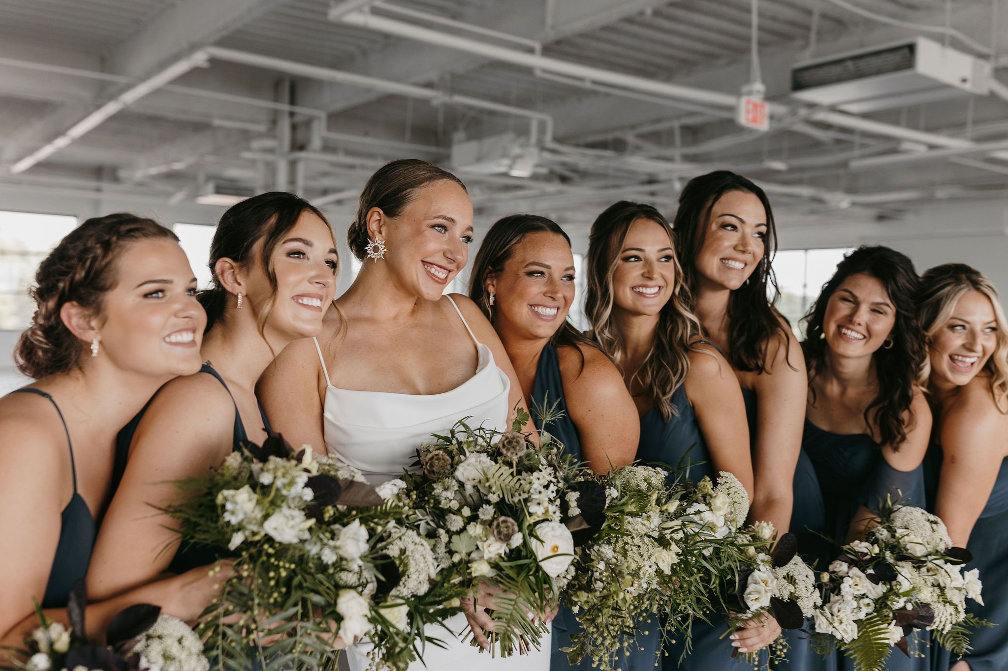 bridal party bouquets wedding columbus ohio