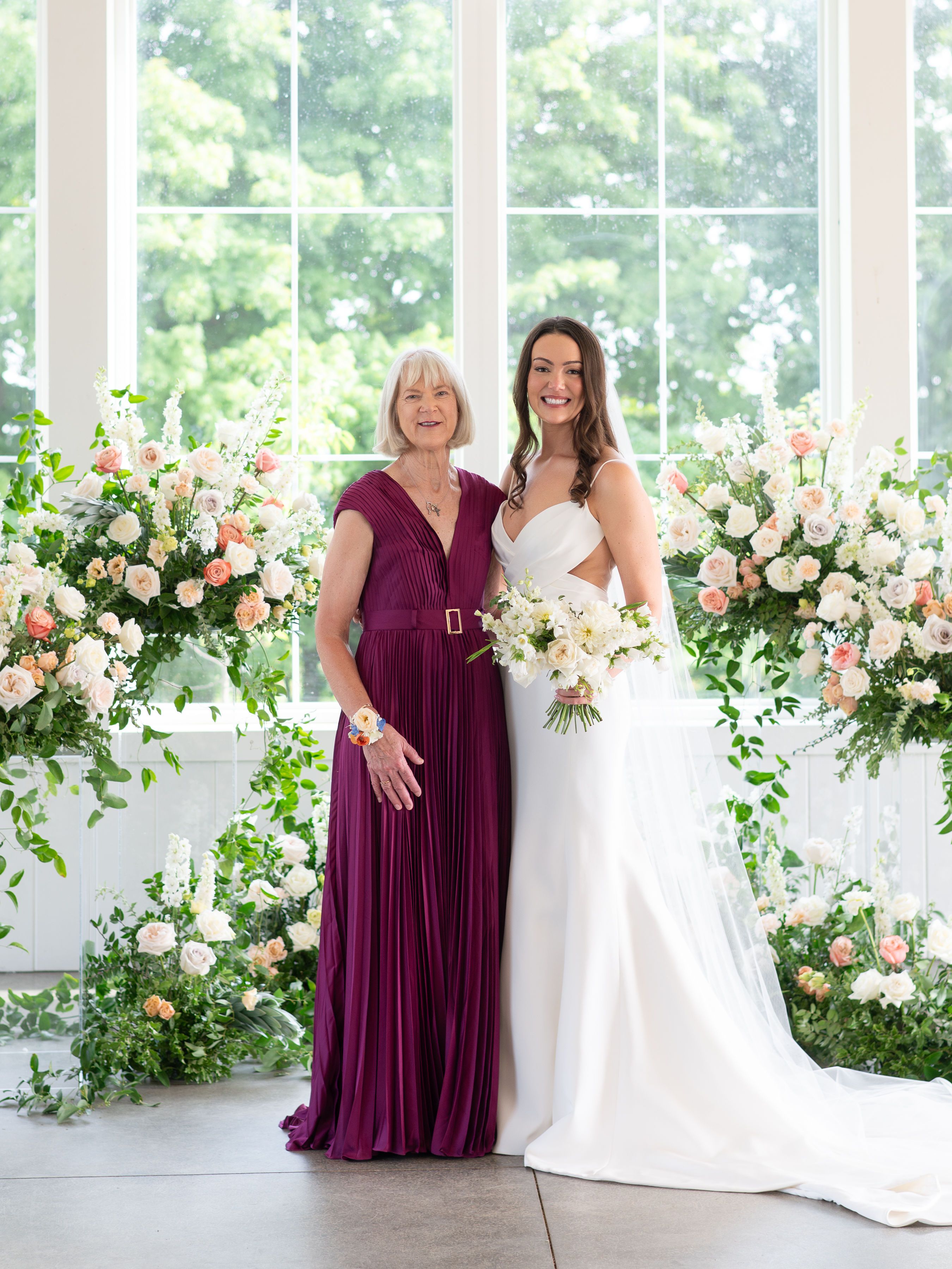 mother daughter wedding photo