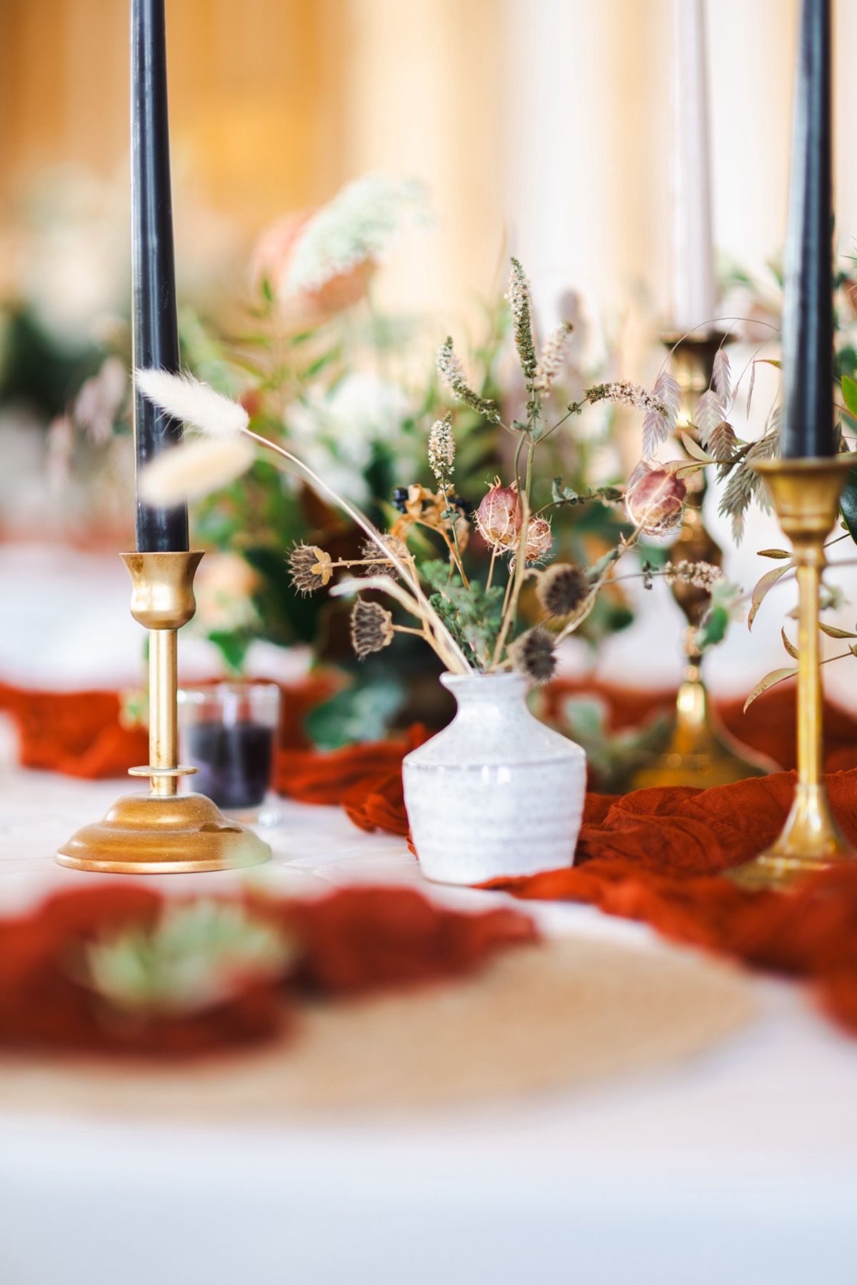 rustic wildflower centerpieces 