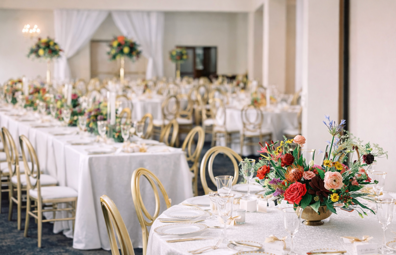 Annunciation Greek Orthodox Banquet Center Wedding Florist