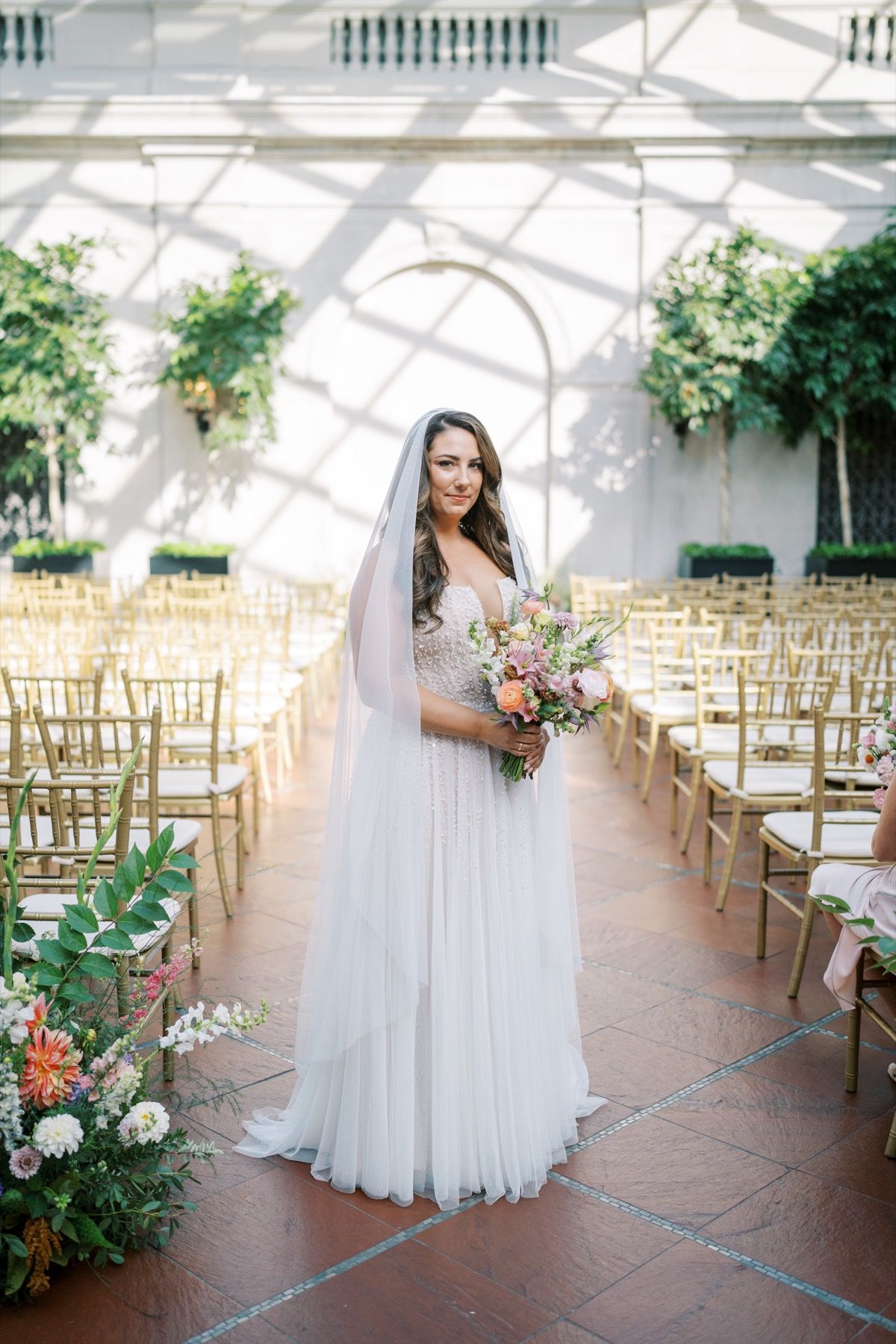 ceremony flowers at the columbus museum of art