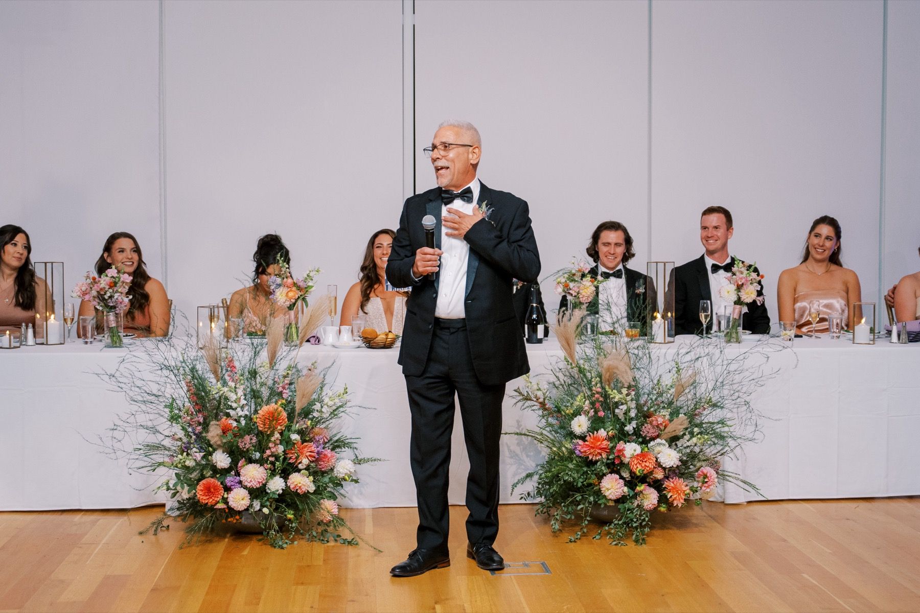 toast at wedding columbus museum of art