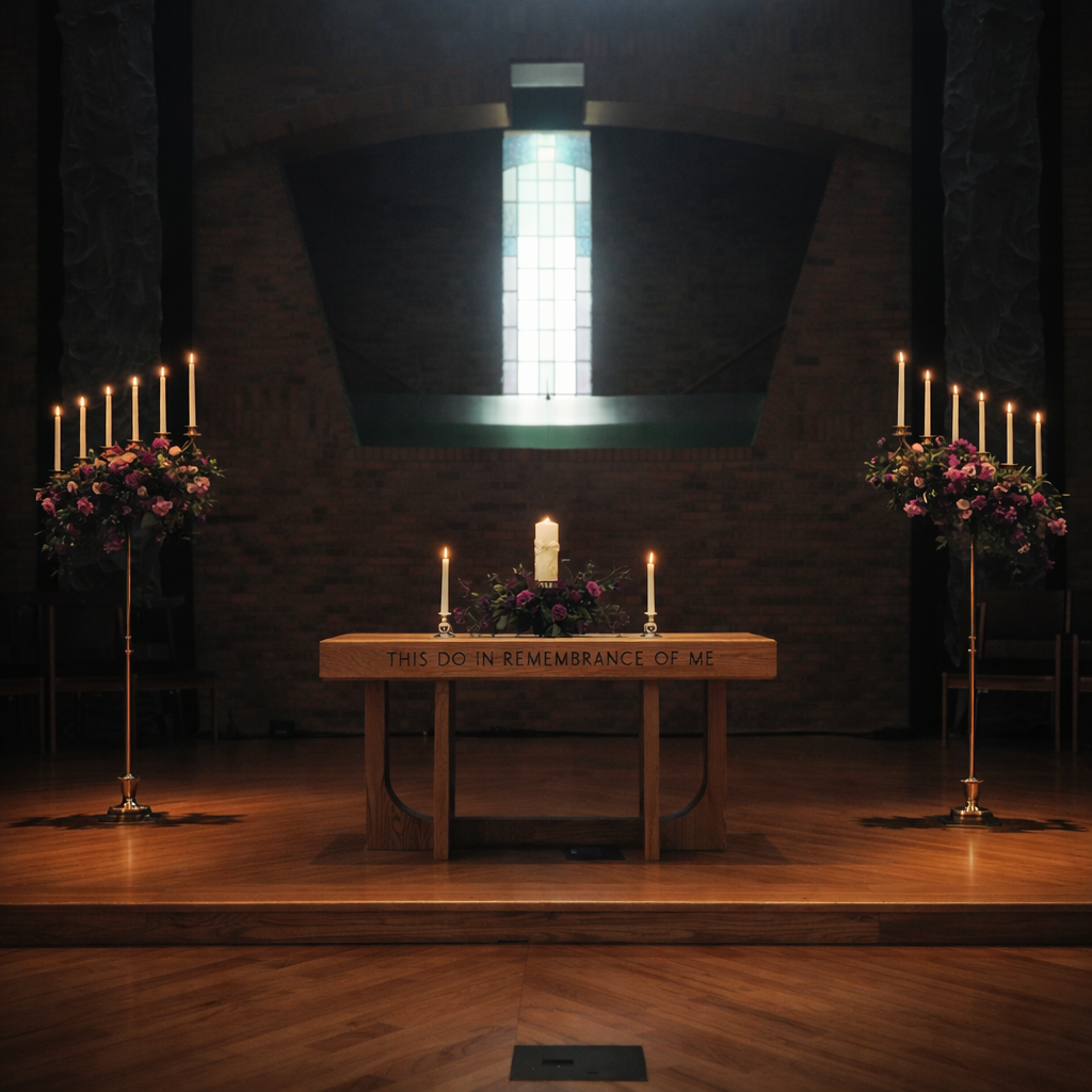 Candelabras at Altar