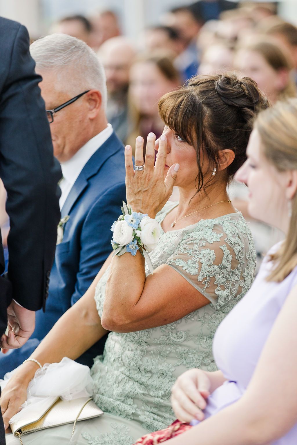 mother's wrist corsage