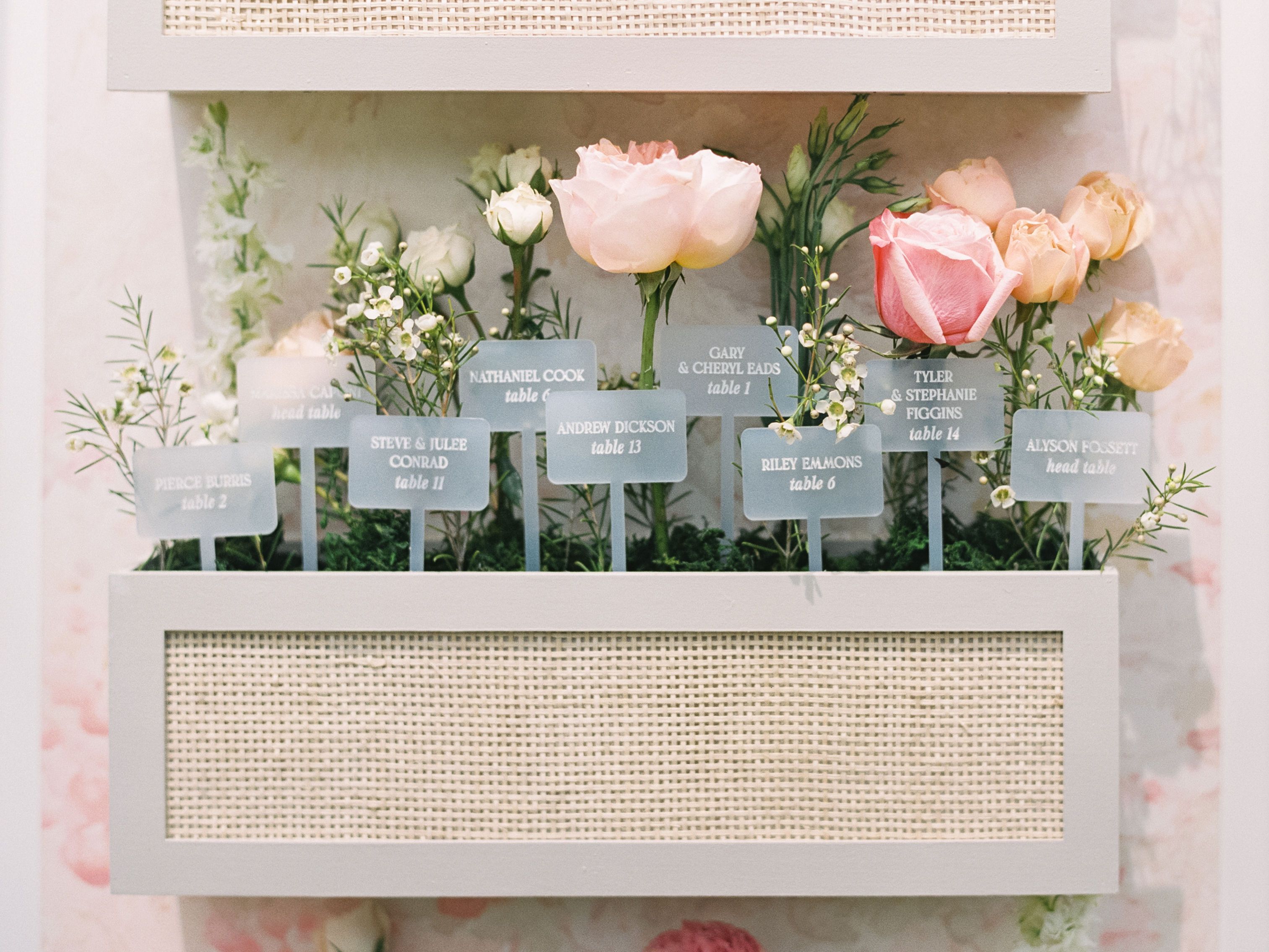 seating assignment flowers