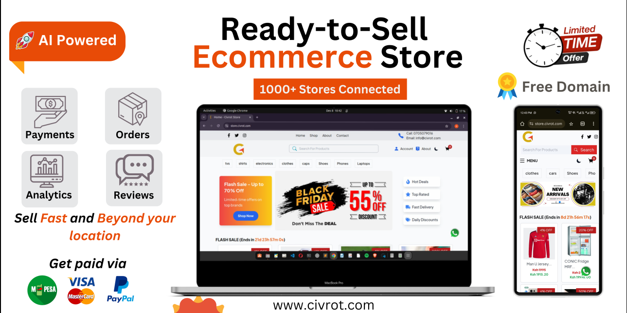 All in one Ecommerce Website