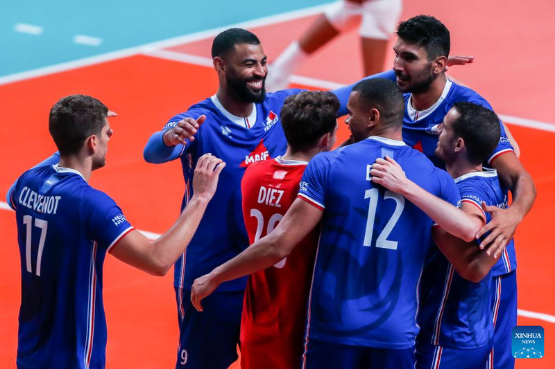 FIVB Volleyball Nations League Men's Pool 3: France vs. Netherlands-Xinhua
