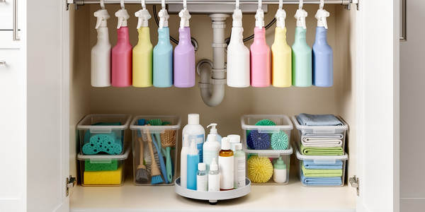 How to Organize Under Your Kitchen Sink Once and For All