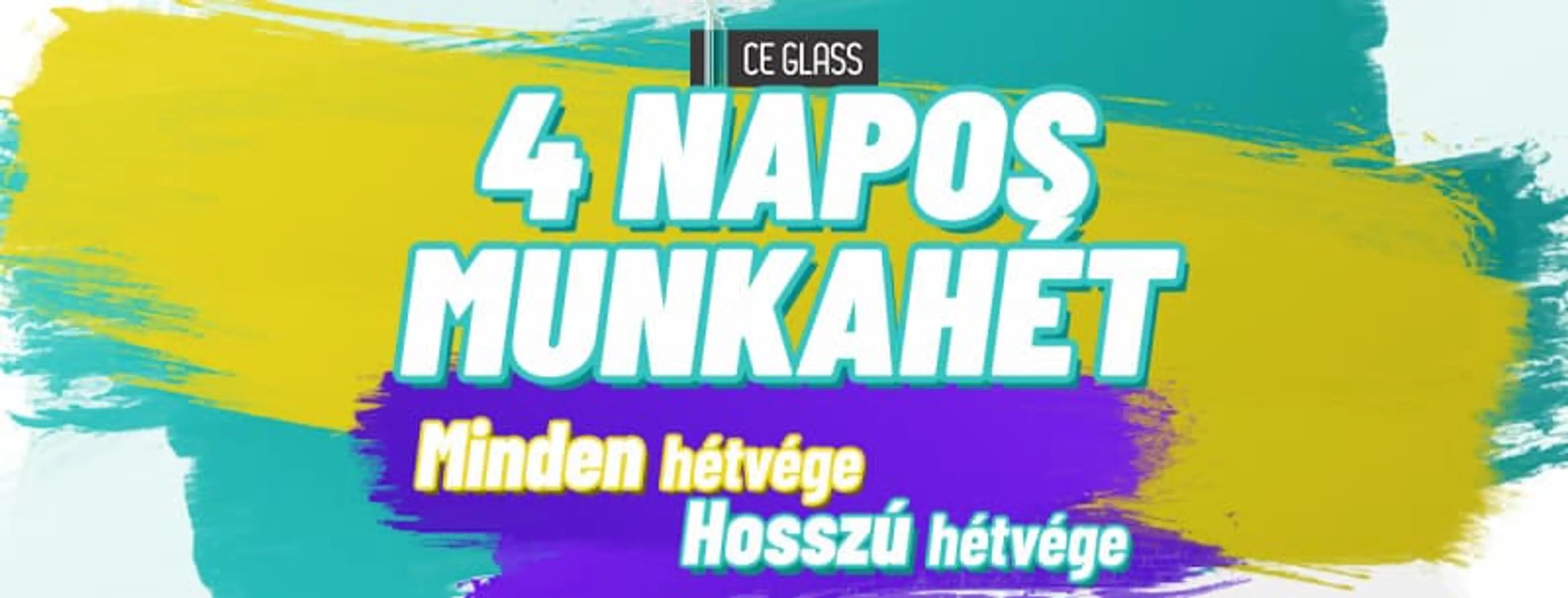 4 napos munkahetet hirdető felirat