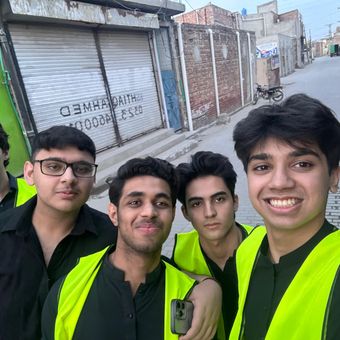 Volunteer selfie