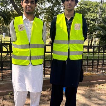 Two volunteers