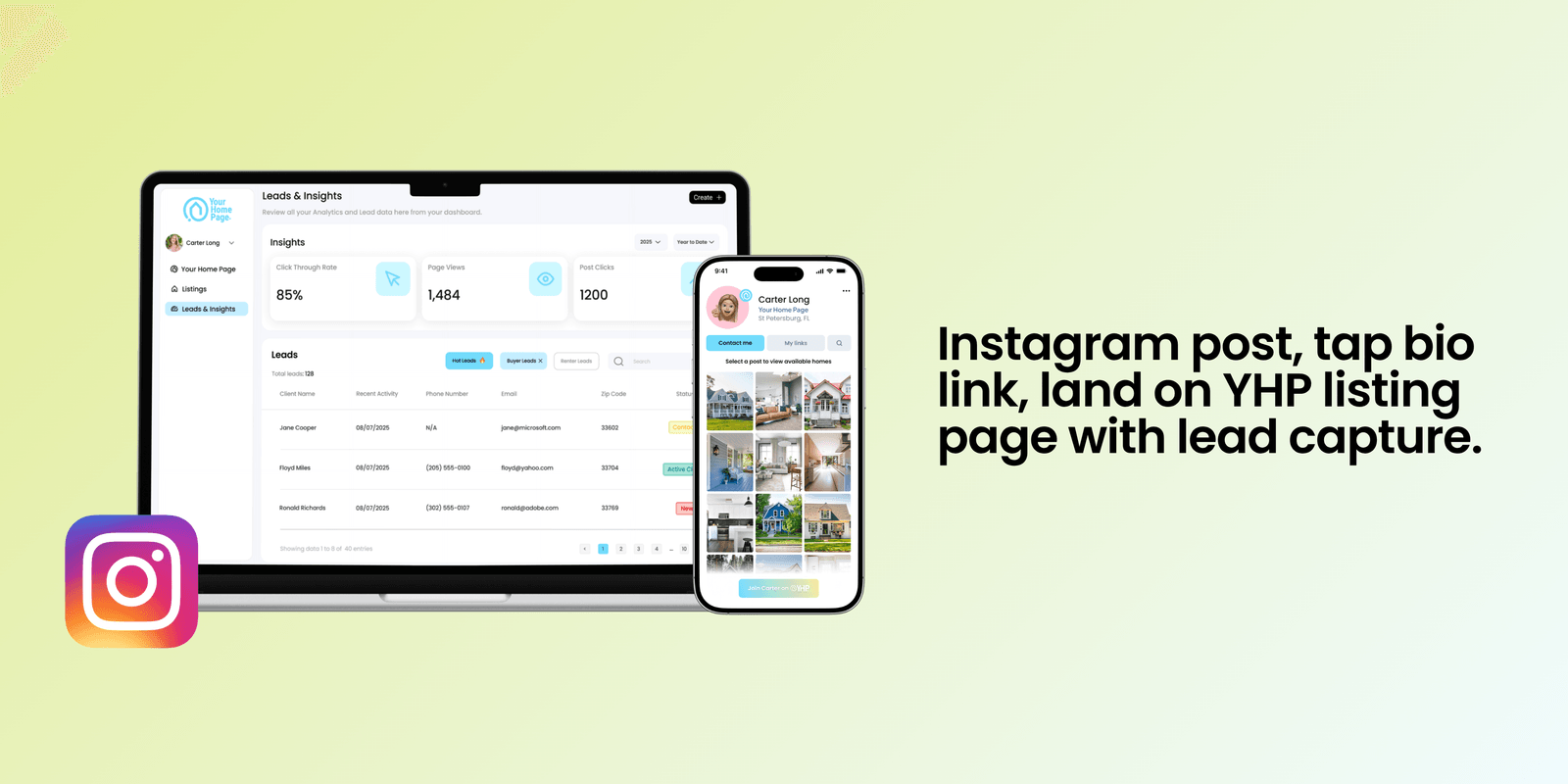The three-piece Instagram-to-MLS setup
