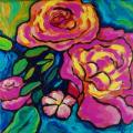 Close image of roses