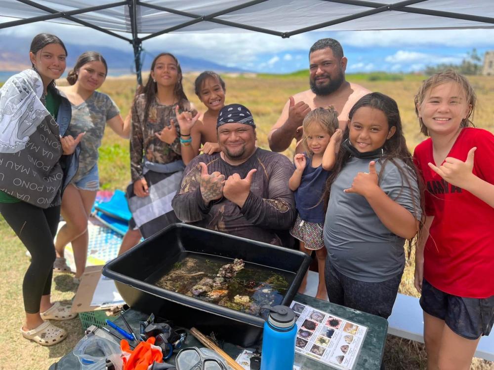 Community learning about marine life