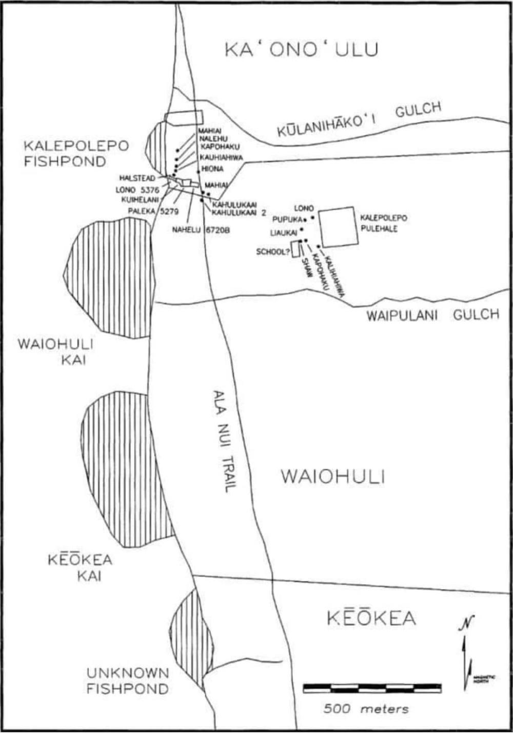 Waiohuli Kalepolepo Map