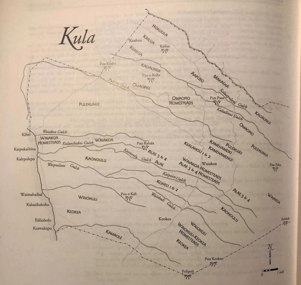 Historical Map of Kula Ahupuaa