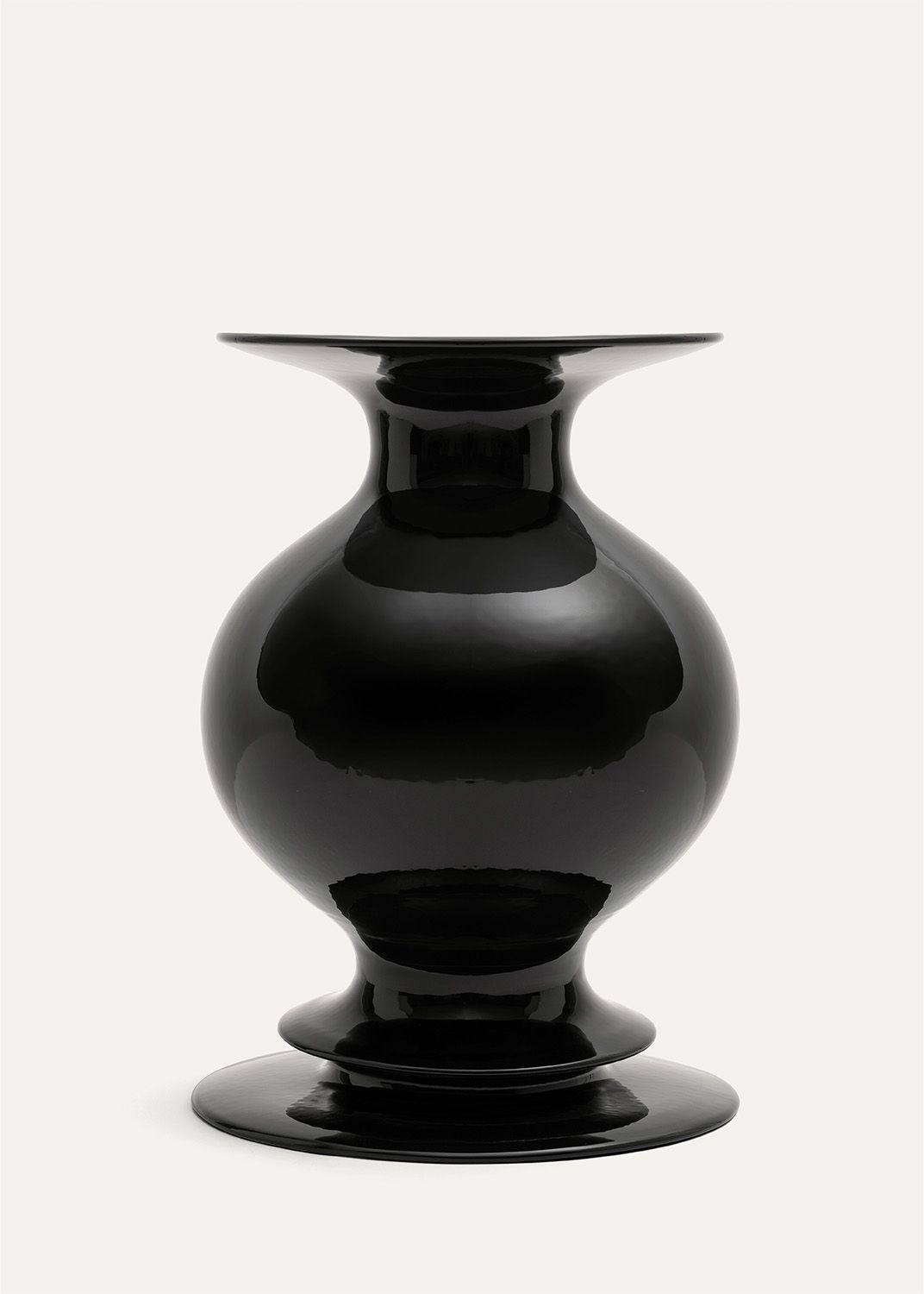 Vaso Ceramica - Glazed Black