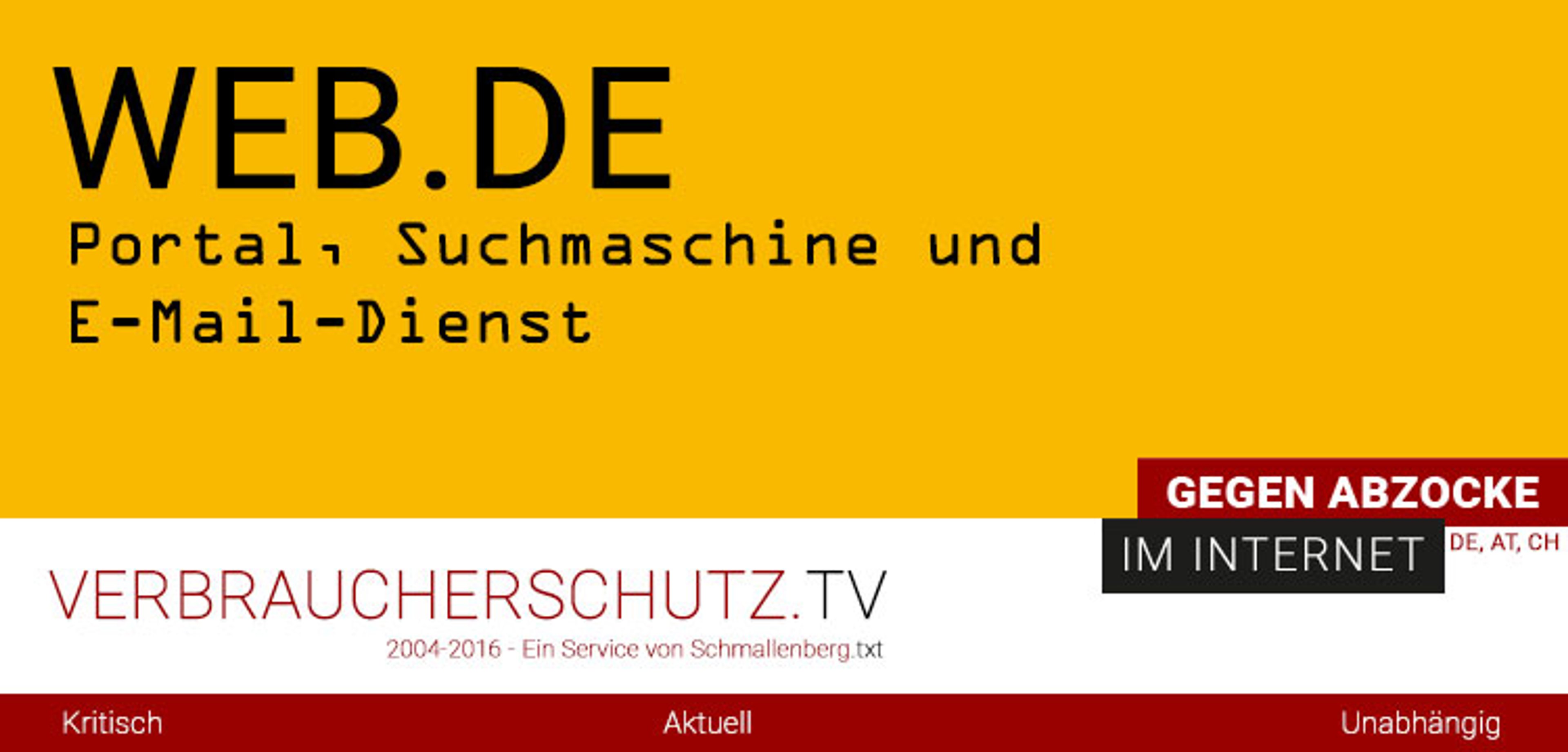 WEB.de – Mahnung wegen WEB.de Clubvertrag
