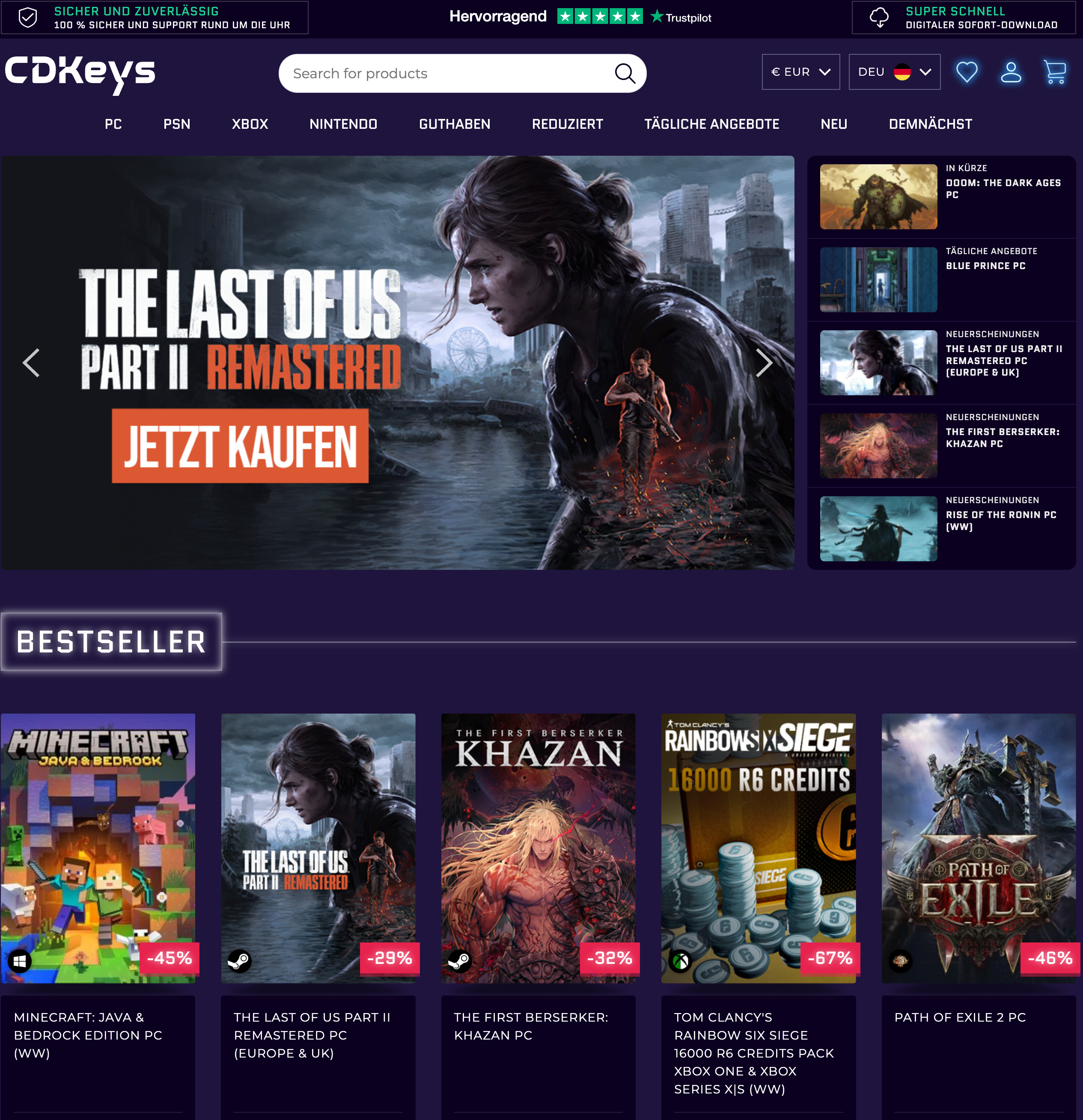 CDKeys.com – Ist CDKeys seriös?