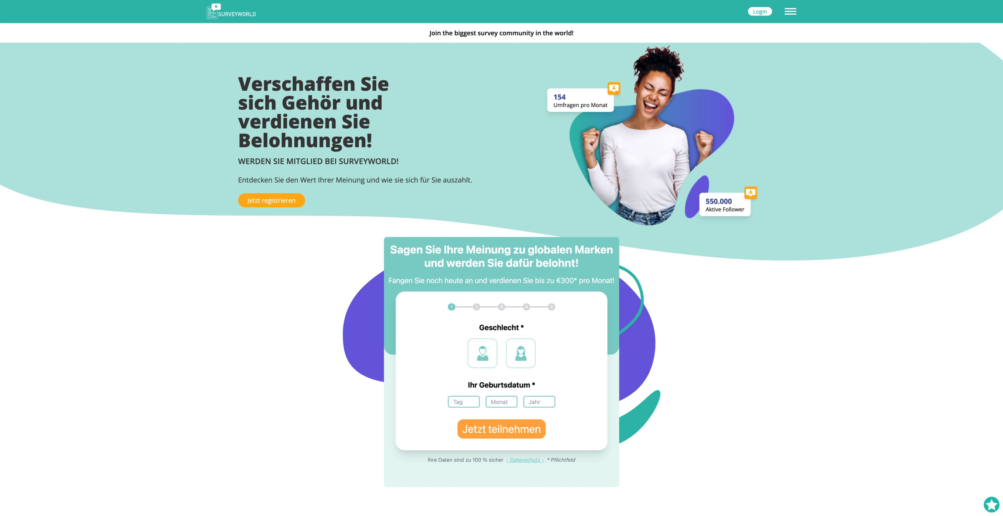 Geld verdienen mit Umfragen – ist Surveyworld seriös?