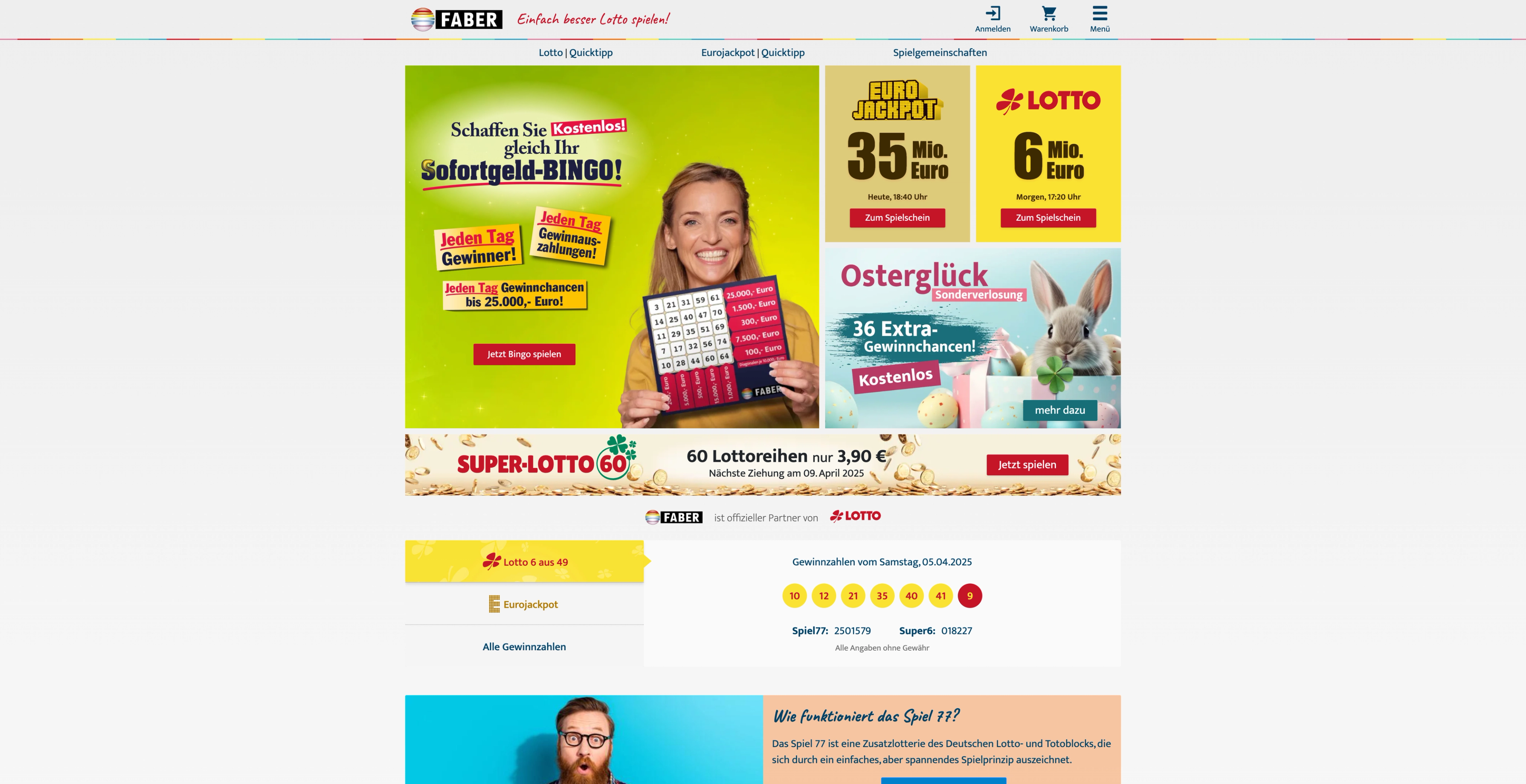 faber.de: Ist Faber Bingo seriös?