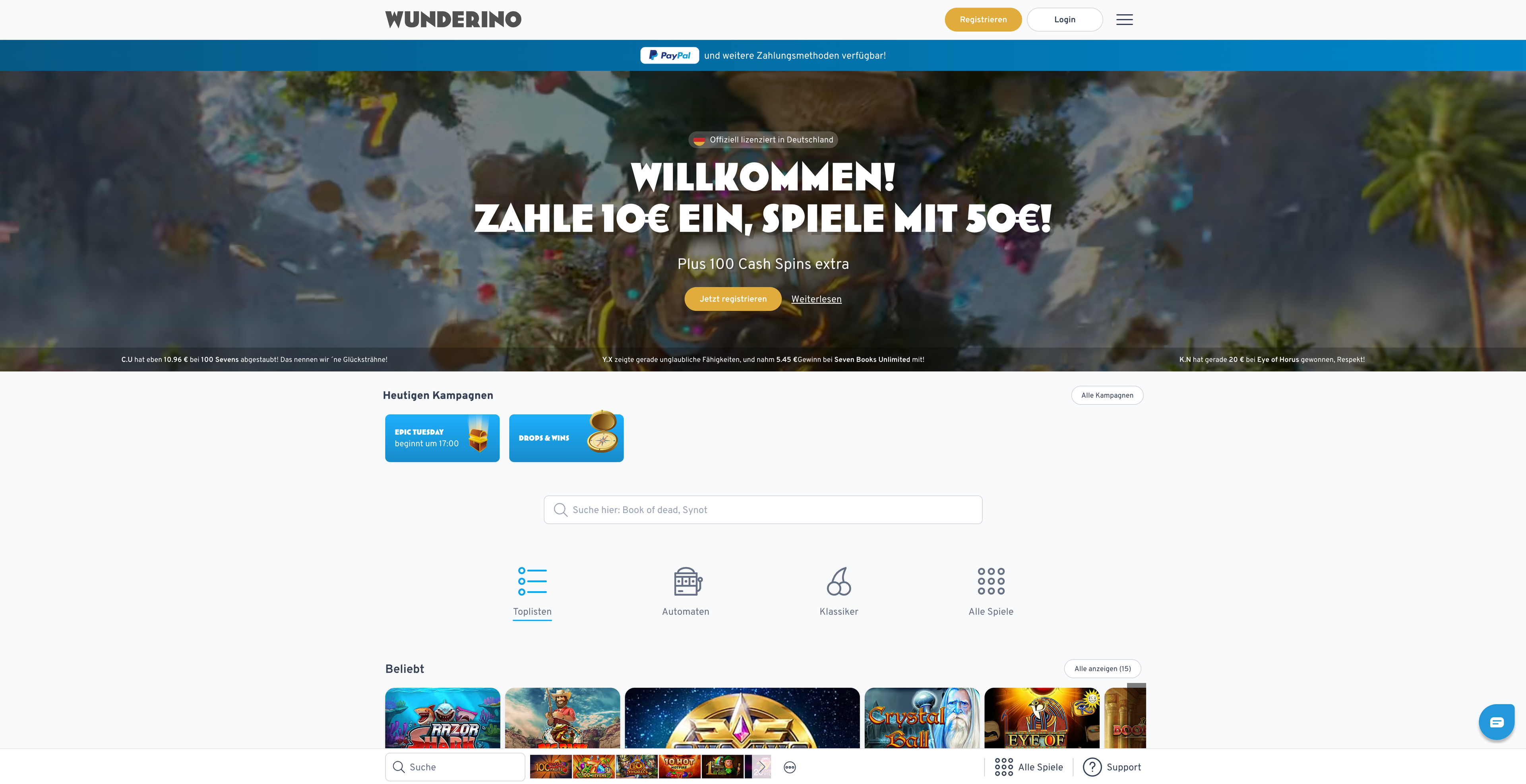 Ist Wunderino Betrug? Wichtige Informationen zu dem Online-Casino