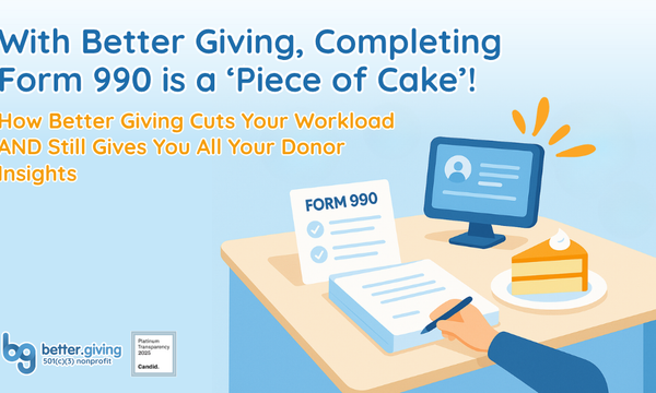Form 990 Is a 'Piece of Cake'