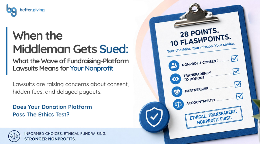 Image for the donation platform lawsuit blog