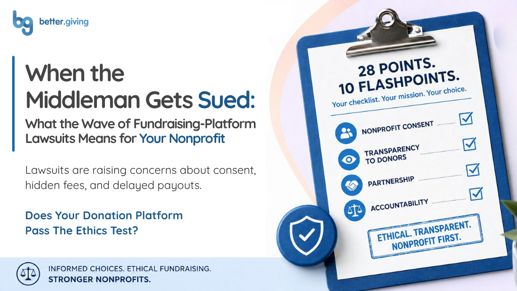 Image for the donation platform lawsuit blog