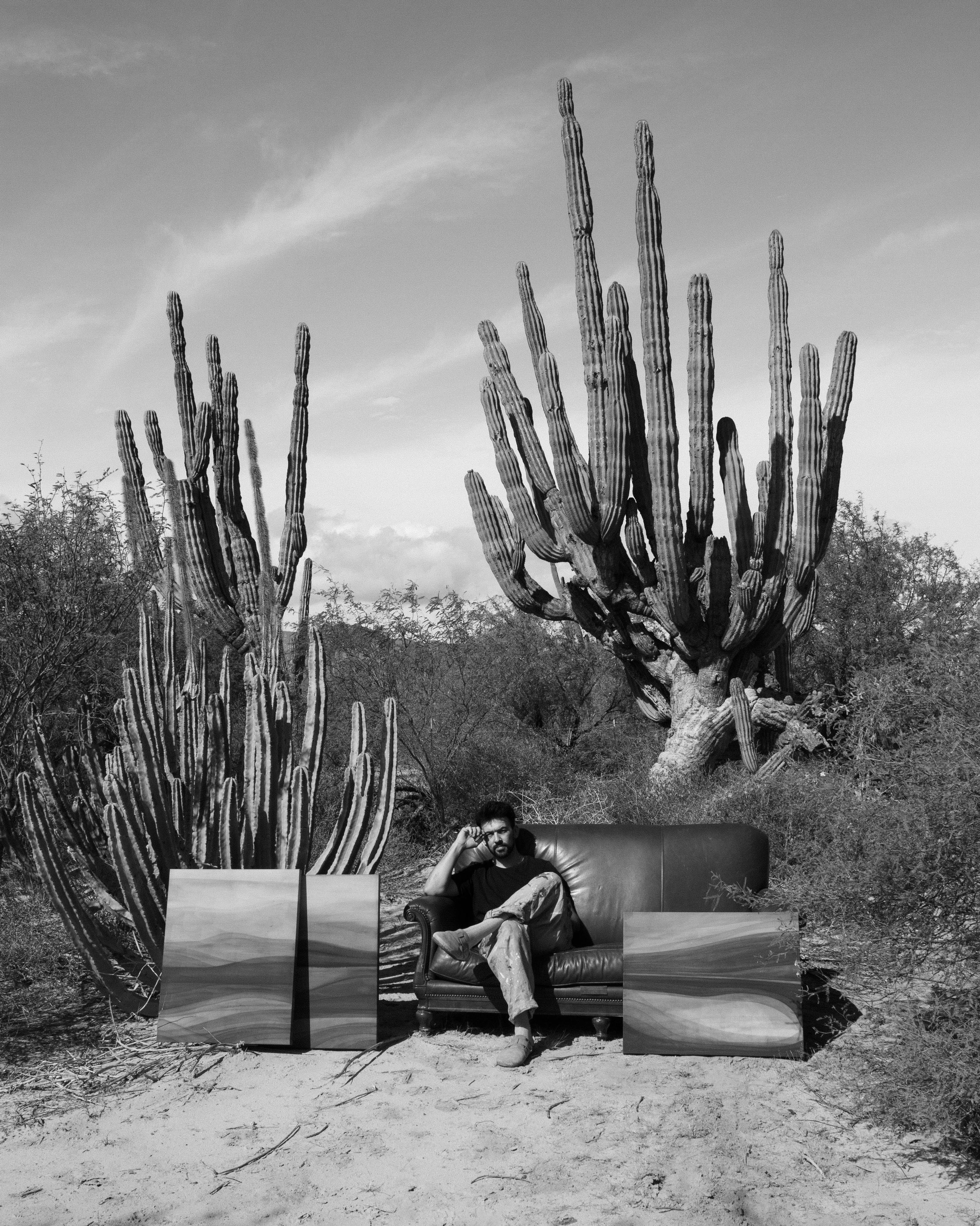 Portrait photograph taken during the Pólvora artist residency in Baja California Sur.