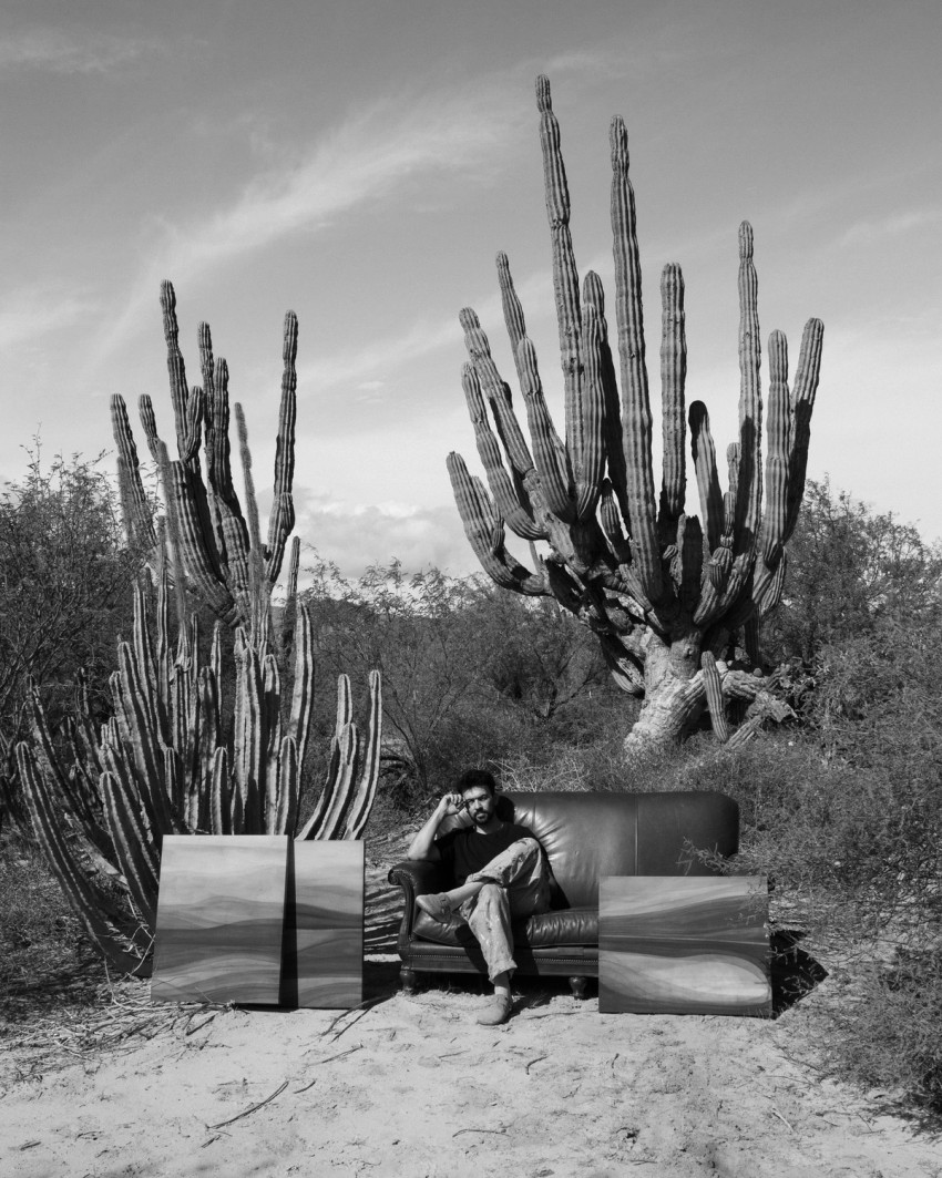 Portrait photograph taken during the Pólvora artist residency in Baja California Sur.