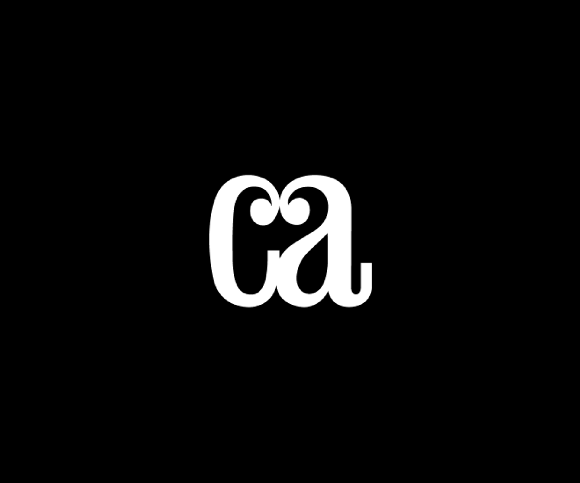 CA logo on black background