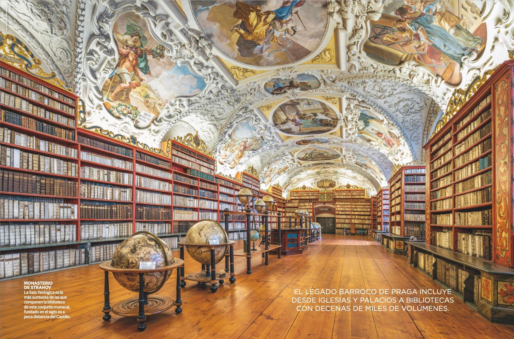 Viajes National Geographic feature spread — Strahov Library