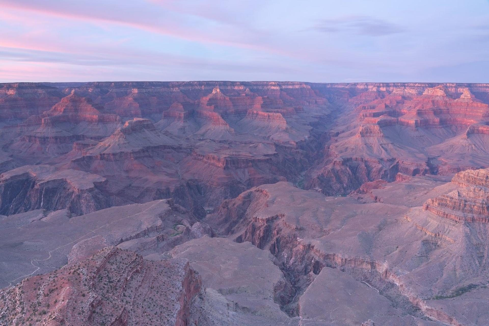 Grand Canyon at sunset - Before editing