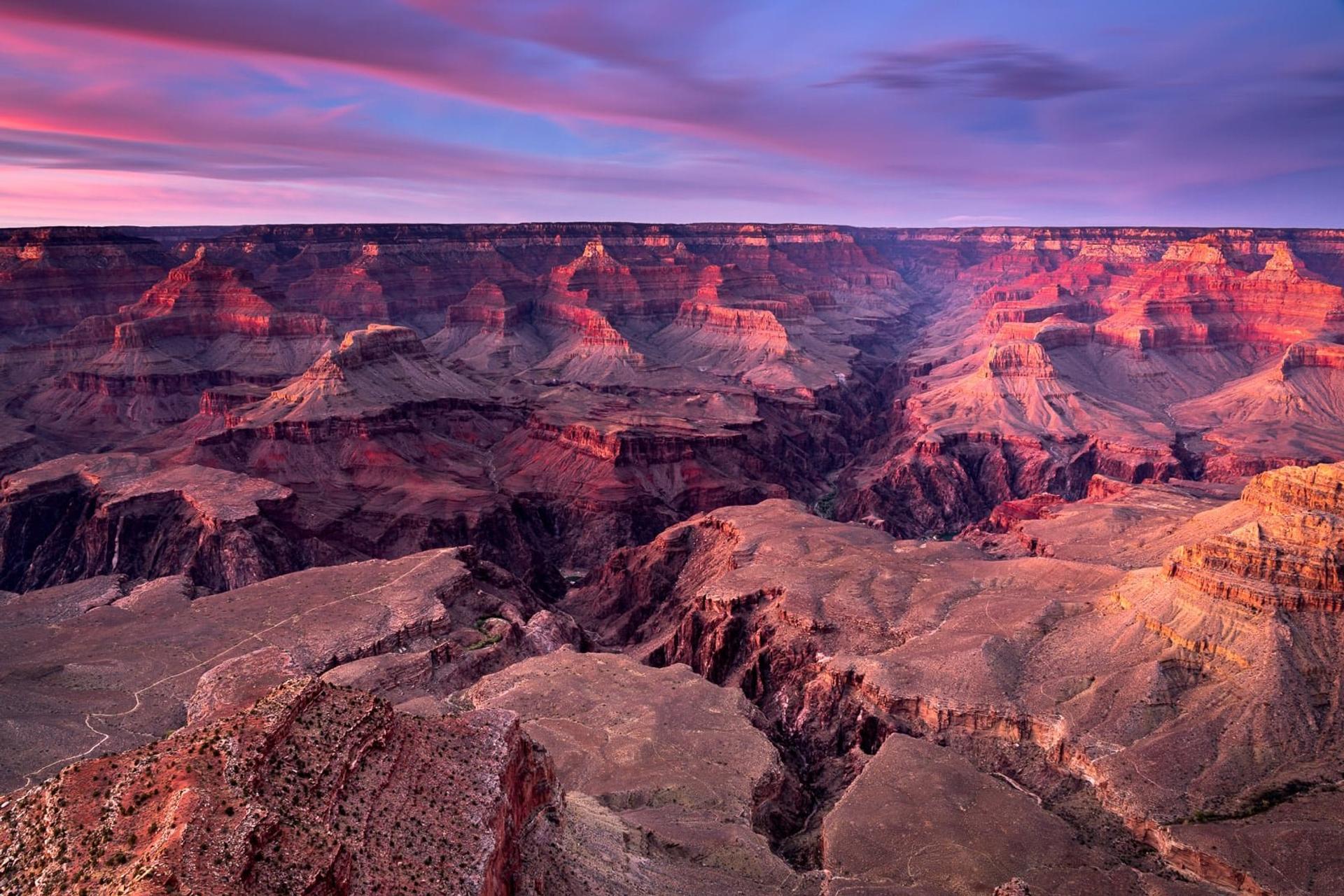 Grand Canyon at sunset - After editing