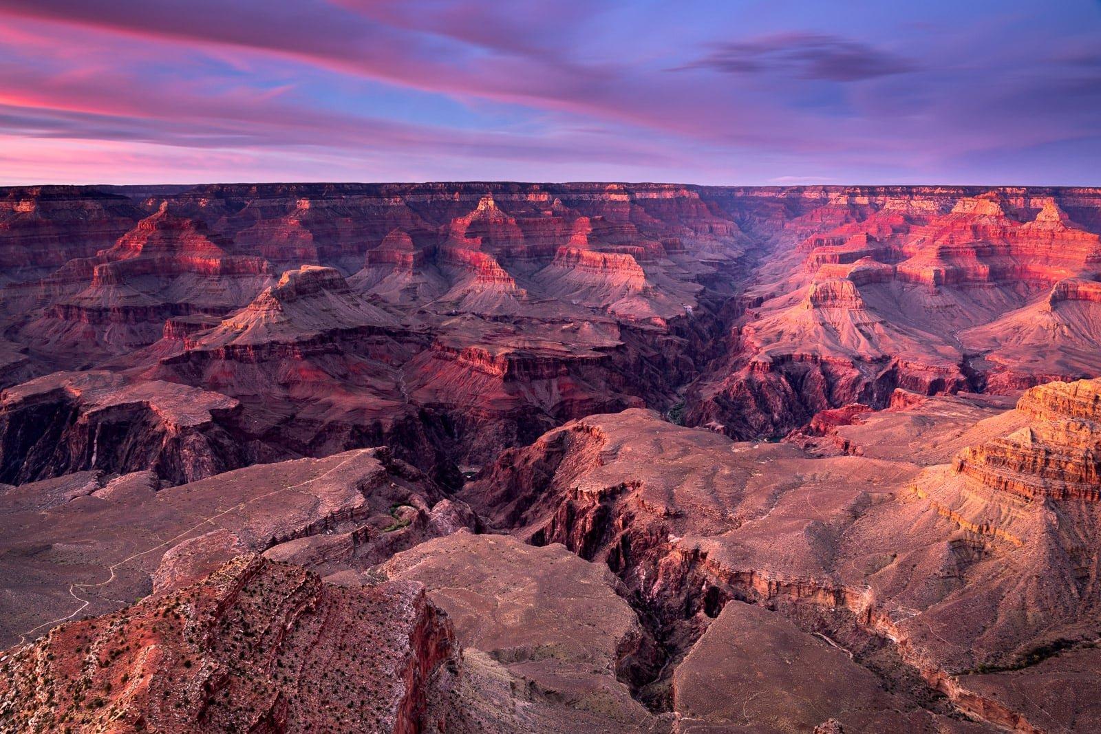 Grand Canyon at sunset - After editing