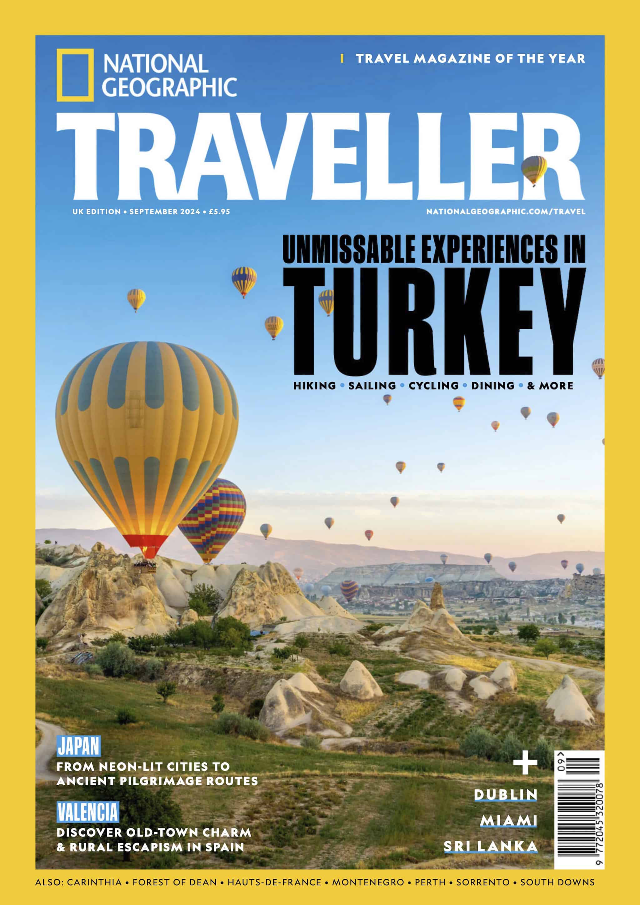 National Geographic Traveller UK cover — Cappadocia - issue September 2024