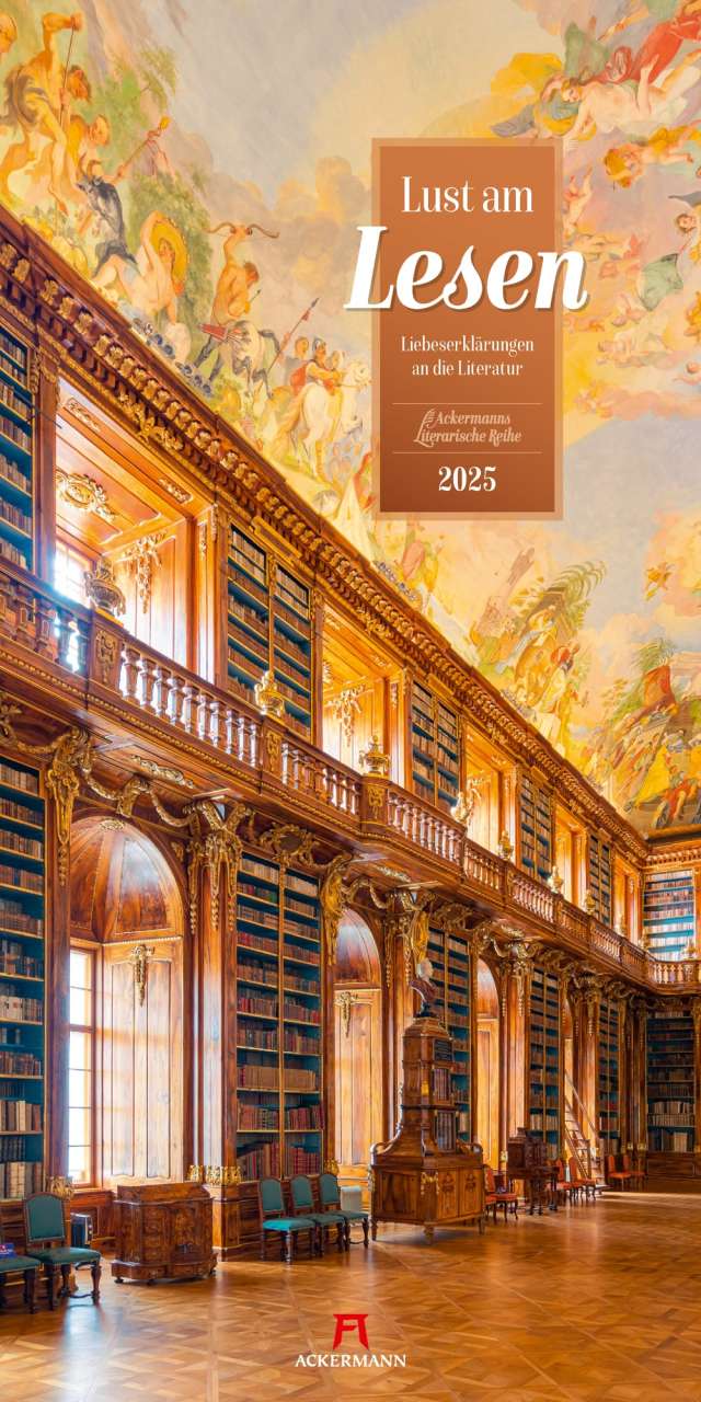 Ackermann Kunstverlag cover — Lust Am Lesen Wall Calendar 2025
