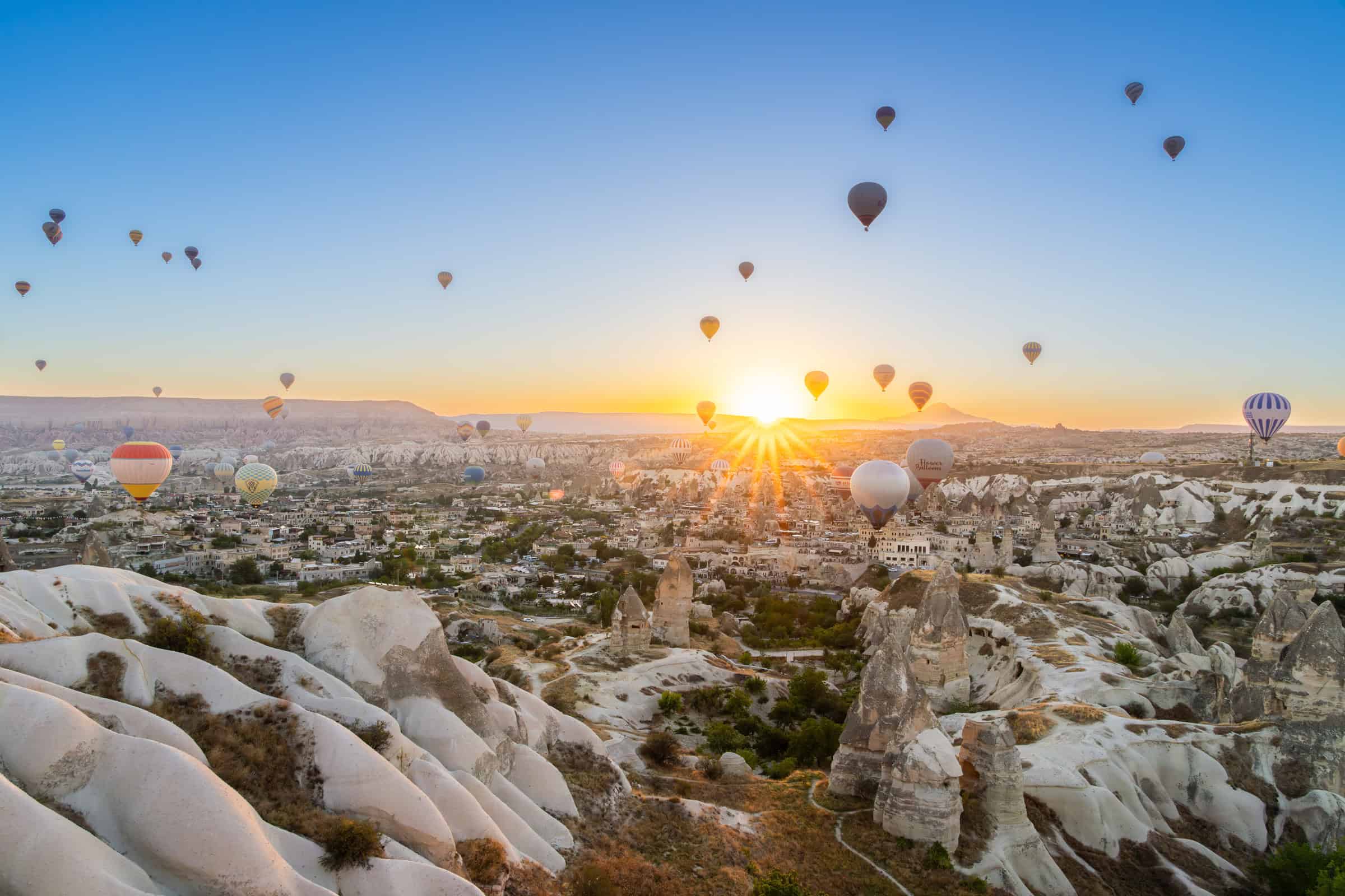 Cappadocia at sunrise, Turkey